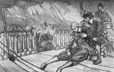Van Tromps død, 10. august 1653, c1880 af Unbekannt