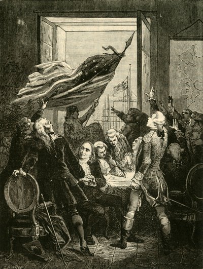 Declaration of the Independence of the United States, 1776, 1890. af Unbekannt