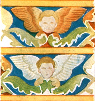 Dekoration i basilikaen Saint Francis, Assisi, Italien, 1928. af Unbekannt