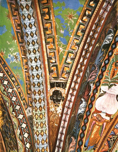 Dekoration i basilikaen Saint Francis, Assisi, Italien, 1928. af Unbekannt