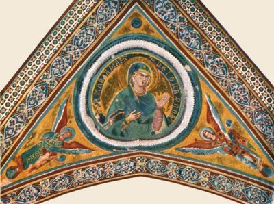 Dekoration i basilikaen Saint Francis, Assisi, Italien, 1928. af Unbekannt