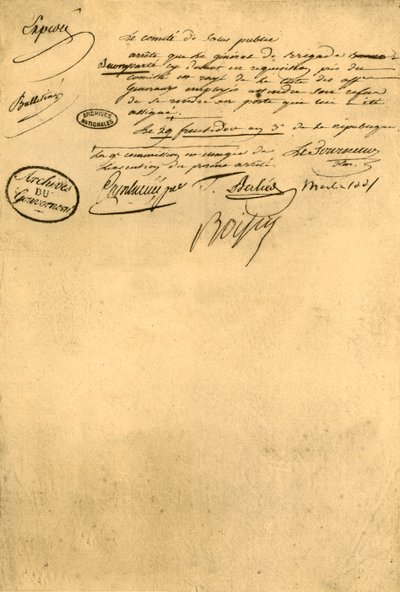 Dekret fra Udvalget for Folkesundhed, 5. september 1795, 1921. af Unbekannt