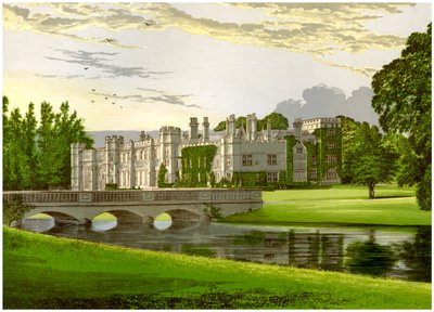 Deene Park, Northamptonshire, hjemsted for grevinden af Cardigan, c1880 af Unbekannt