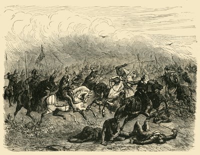 Abdalrahmans nederlag ved Poitiers, 732AD, 1890. af Unbekannt