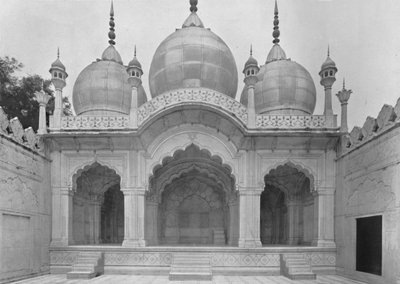 Delhi. Moti Musjid eller perlemoskeen, c1910. af Unbekannt