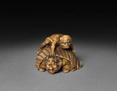 Dæmon, der dækker Shoki, 1800-tallet. af Unbekannt