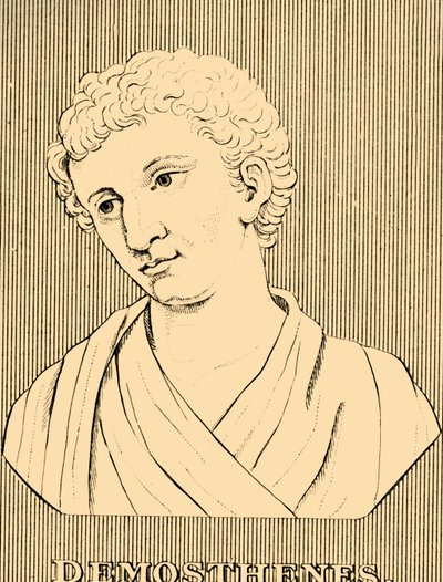 Demosthenes, 384-322 f.Kr., 1830. af Unbekannt