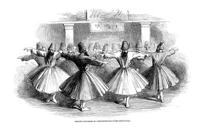 Dervisher, Konstantinopel, Tyrkiet, 1853 af Unbekannt