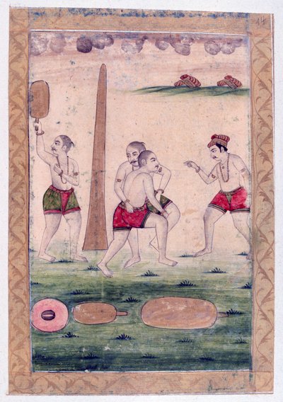 Desakha Ragini, Ragamala Album, School of Rajasthan, 1800-tallet af Unbekannt