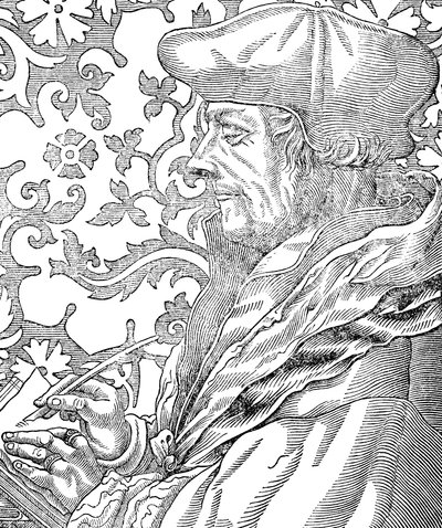 Desiderius Erasmus, hollandsk humanist og lærd fra det 15.-16. århundrede, 1800-tallet af Unbekannt