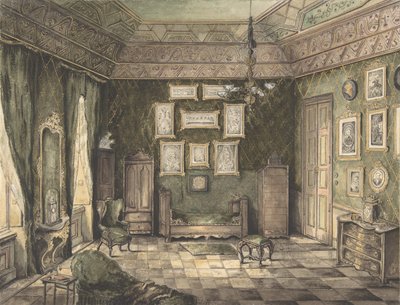 Design til interiør, 1800-tallet. af Unbekannt