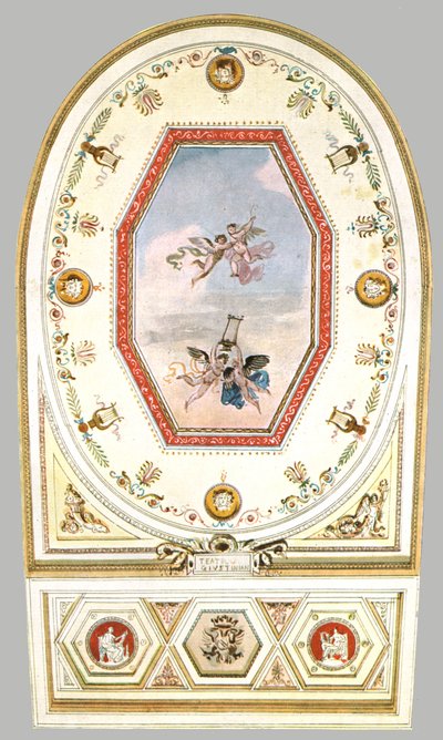 Design til et loft i et teater, Italien, 1928. af Unbekannt