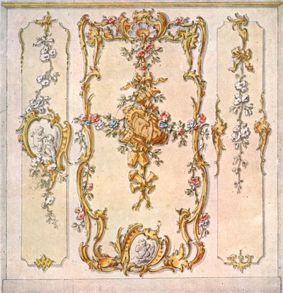Design til vægmaleri, Tyskland, 1928. af Unbekannt
