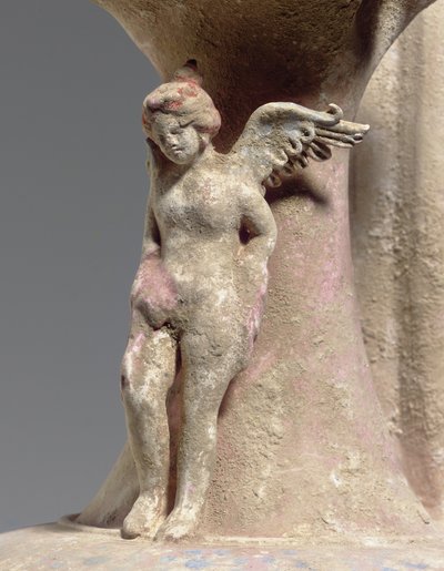 Detalje fra Canosan polykrom keramik oinochoe, Apulien, ca. tidligt 3. århundrede f.Kr. (keramik) af Unbekannt