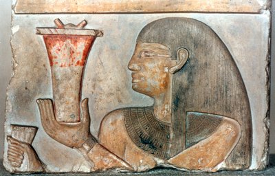 Detalje af et basrelief fra El-Bahrain, Egypten, 22.-20. århundrede f.Kr af Unbekannt