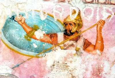 Detalje af maleri på etruskisk sarkofag fra Tarquinia, slutningen af det 4. århundrede f.Kr af Unbekannt