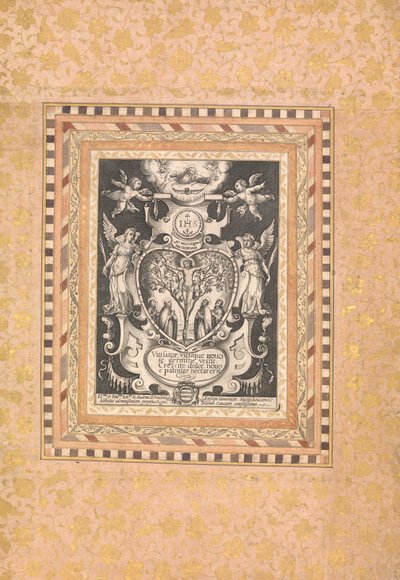 Andagtsscene, folio fra Bellini-albummet, ca. 1600. af Unbekannt