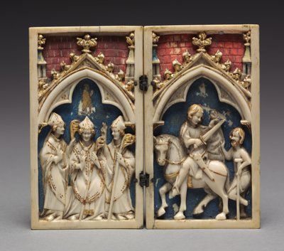 Diptykon med scener fra Sankt Martin af Tours