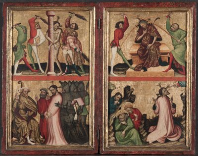 Diptykon med Kristi lidenskab, ca. 1400. af Unbekannt