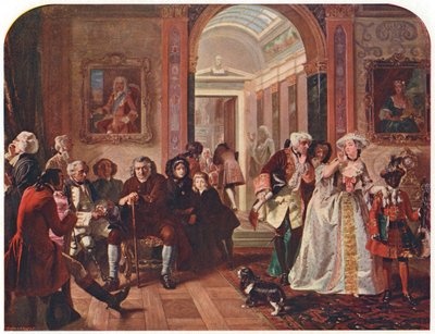 Doktor Johnson i Lord Chesterfields forværelse, venter på et publikum, 1748 af Unbekannt