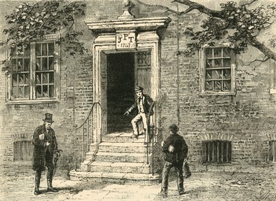 Døråbning i Staples Inn, c1872. af Unbekannt