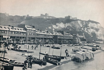 Dover - The Parade, Viser Dover Castle, 1895 af Unbekannt