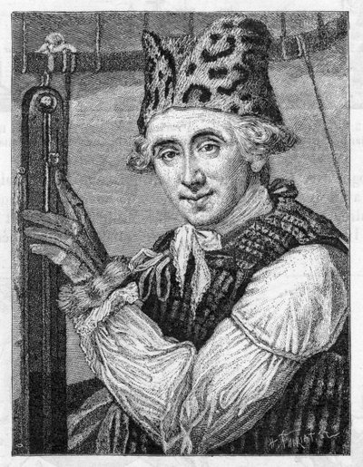 Dr. John Jeffries, amerikansk ballonfarer, 1786 af Unbekannt