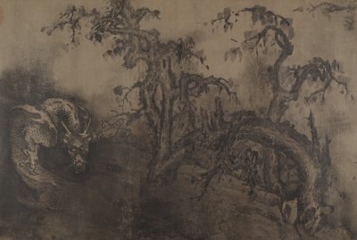 Dragons and Landscape, 1300-tallet, plus senere tilføjelse. af Unbekannt