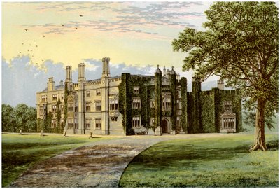 Drakelowe Hall, Derbyshire, hjemsted for Baronet Gresley, c1880 af Unbekannt