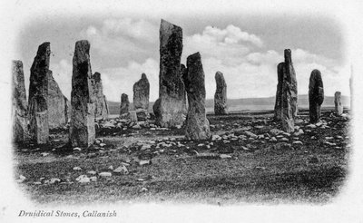 Druidical Stones, Callanish, Isle of Lewis, Western Isles, Skotland, 1902 af Unbekannt