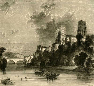Durham Cathedral fra det sydvestlige, 1898. af Unbekannt