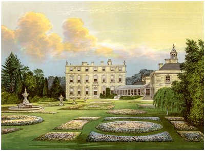 Dytchley House, Oxfordshire, hjemsted for Viscount Dillon, c1880 af Unbekannt