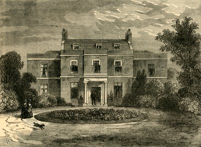 Earls Court House Tidligere John Hunters House, c1876. af Unbekannt