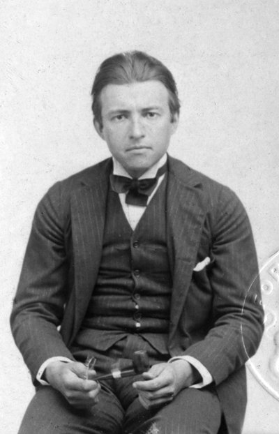 Tidligt pasfoto af Claude Rains 1889-1967, engelsk skuespiller, begyndelsen af det 20. århundrede af Unbekannt