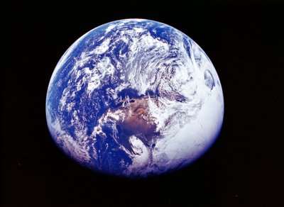 Jorden fra rummet, fotograferet af rumfartøjet Apollo 16, 16. april 1972 af Unbekannt