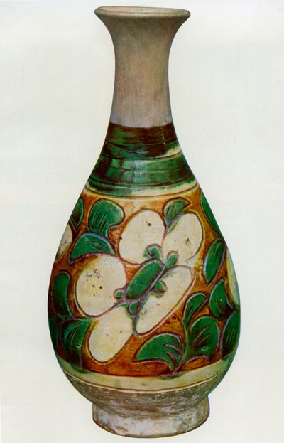 Fajancevase, kinesisk, Tang-dynastiet, 618-907 1925 af Unbekannt