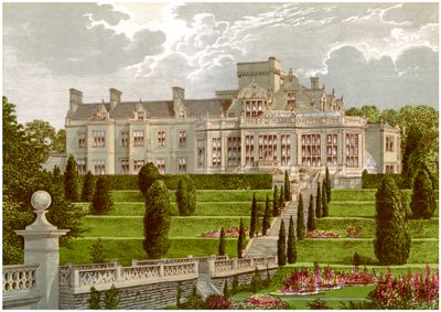 Easton Hall, Lincolnshire, hjemsted for Baronet Cholmeley, c1880 af Unbekannt
