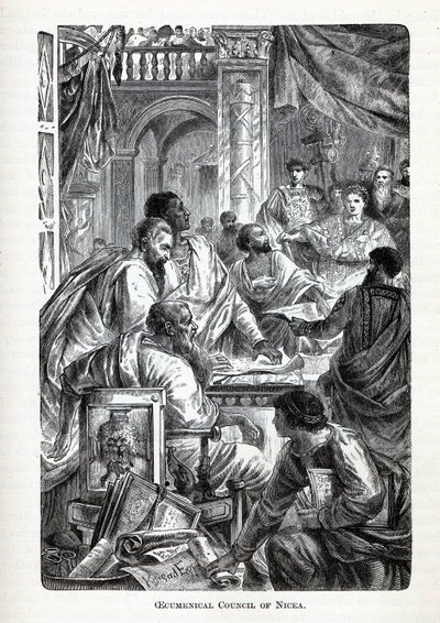 Det økumeniske råd i Nicea, 1882 af Unbekannt
