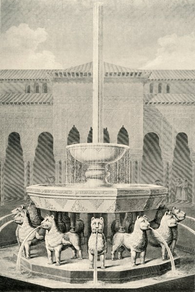 Forhøjning af Løvernes Fountain, 1800-tallet, 1907. af Unbekannt