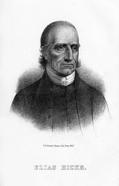 Elias Hicks, amerikansk prædikant, 1854 af Unbekannt