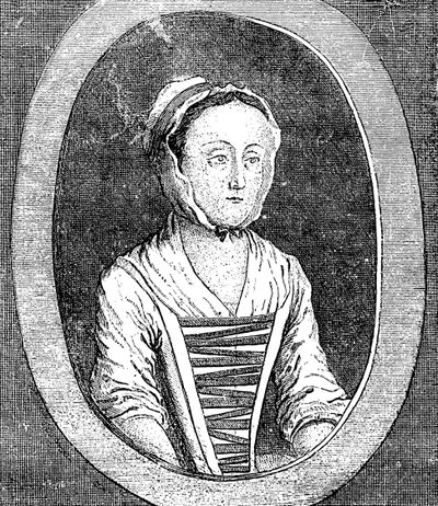 Eliza Canning fra livet, c1753 af Unbekannt