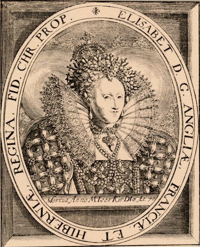 Elizabeth I 1533-1603, dronning af England og Irland, 1889 af Unbekannt