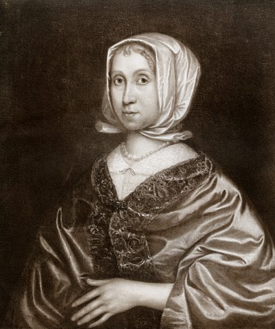 Elizabeth Steward, mor til Oliver Cromwell, 1600-tallet, 1899 af Unbekannt