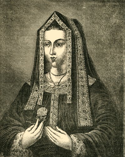 Elizabeth, hustru til Henry VII, 1881. af Unbekannt