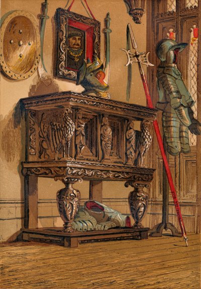 Elizabethansk skænk eller hofskab, c1845, 1864 af Unbekannt