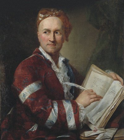 Emer de Vattel Portræt af Neuchâtel-forskeren, ca 1760. af Unbekannt