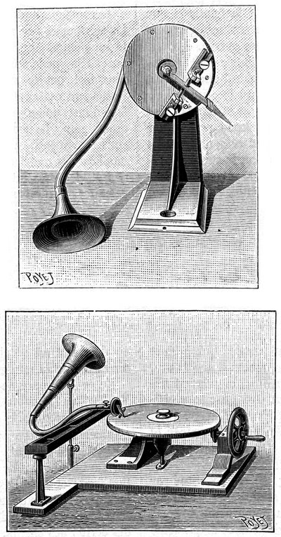 Emile Berliners grammofon, c1888 af Unbekannt