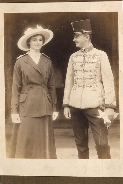 Kejser Karl I af Østrig 1887-1922, med kejserinde Zita. af Unbekannt