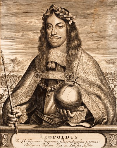 Kejser Leopold I 1640-1705 Fra: Krigsscene, 1675. af Unbekannt