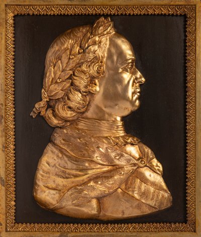 Kejser Peter I den Store Bas-relief, 1800-tallet. af Unbekannt